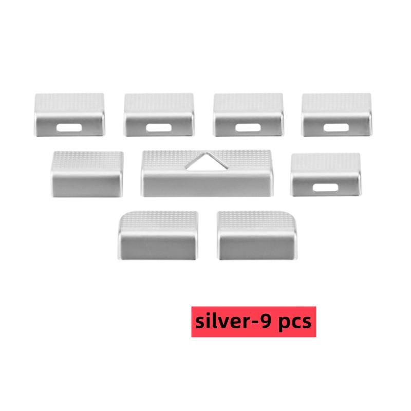 

Наклейка кнопки кондиціонування повітря в салоні автомобіля ABS підходить для Mercedes Benz AB GLB CLA клас W177 W247 X247 C118 GLA H247 2020-2023 CLA C118 срібний