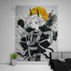 Kawaii School Girl Tapestry Wall Decor Anime Tapestry Manga Aesthetic Room Decoration Meme Tapestries Art Poster For Home