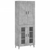 Highboard Concrete Gray 69.5 x 34 x 180 cm Particleboard