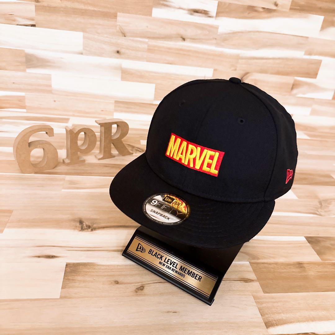 

[USED] Rare/Discontinued New Era x Marvel Limited Edition Box Logo Cap in Black and Red