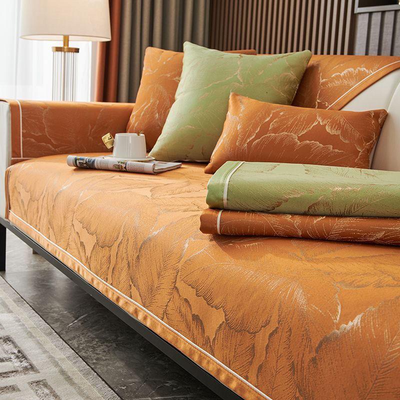 

Подушка для дивана из жаккарда из шенилла, легкая, в роскошном стиле, противоскользящая, новый, всесезонный, полотенце для дивана 70*70cm