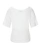 Peullijeunopallou Vin U-Neck Shirring Short Sleeve Top (White)