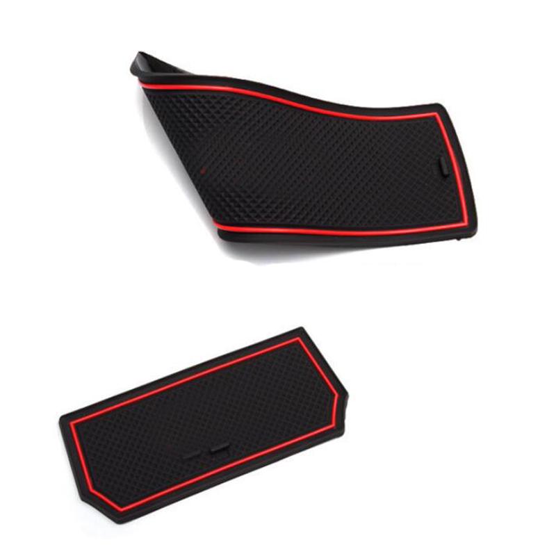 For Ford Focus 2015 2016 2017 anti slip mat Anti-Slip gate slot door pad Interior decoration car-styling acccessories