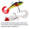 Artificial Plastic Bait Swimbait Fishing Hook Tackle Soft Swimbait Curl Tail Fish Baits Fishing Jig Lures Easy to Use