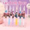 Cute Acrylic Pendant Gel Pen K-POP Demon Hunters ST Tip Press Pen Black Ink Writing Pen 0.5mm for School Stationery Gift