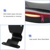 Motorcycle Front Rider Plug In Driver Backrest Black Sissy Bar Leather Cushion Seat Pad For Honda VTX 1300 VTX1300
