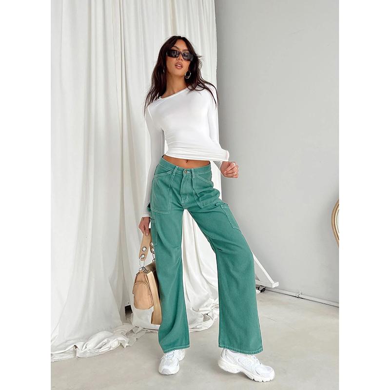 Women Casual Basic Shirts Long Sleeve Solid Slim Fit Crop Tops