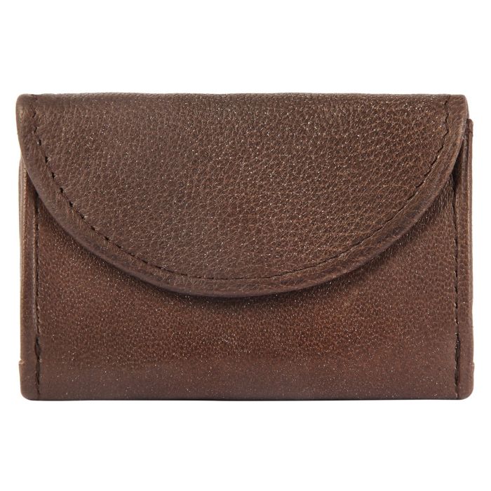 Portefeuille Excellanc en cuir marron format horizontal élégant