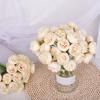 Simulated Peony Flowers Bouquet Real Touch No Withering 27 Heads Artificial Flowers DIY Arrangements