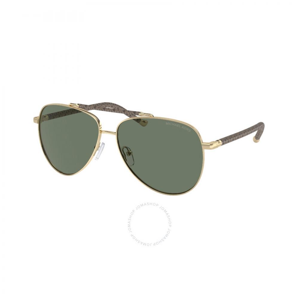 Michael Kors Green Pilot Ladies Sunglasses Mk1146 10143h 59