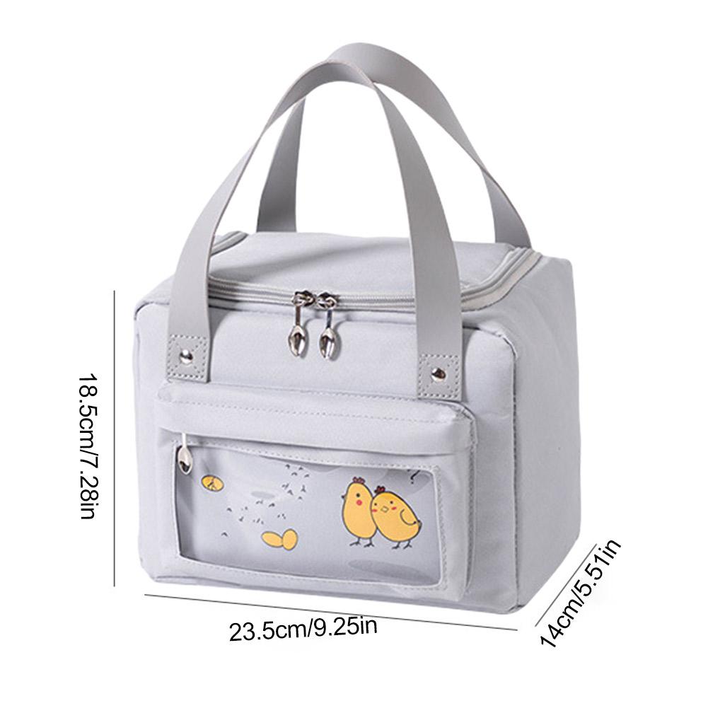 Portable Picnic Bag Thermal Insulated Picnic Box Tote Cooler Handbag Waterproof Backpack Bento Pouch Camping Food Storage Bags