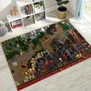 Retro Heroes of Might and Magic Map Games Art Rug for Bedroom Living Room Sofa Home Doormat Decor,Large Kids Non-slip Floor Mat