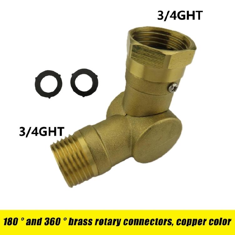Raccordo Girevole per Tubo da Giardino 180 360 Gradi Regolabile Connettore Girevole in Ottone per Giardinaggio Campeggio Irrigazione