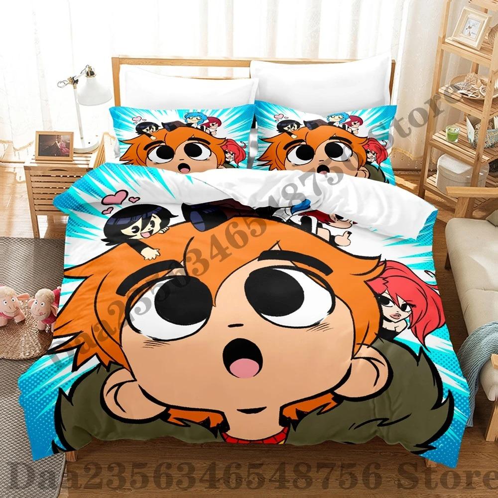 Scott Pilgrim Takes Off Bedding Set Single Twin Full Queen King Size Bed Set Adult Kid Bedroom Duvetcover Sets Bed Sheet