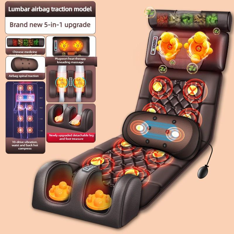 Multi Functional Massage Mattress Waist And Neck Heating Massager Household Intelligent Electric Cushion