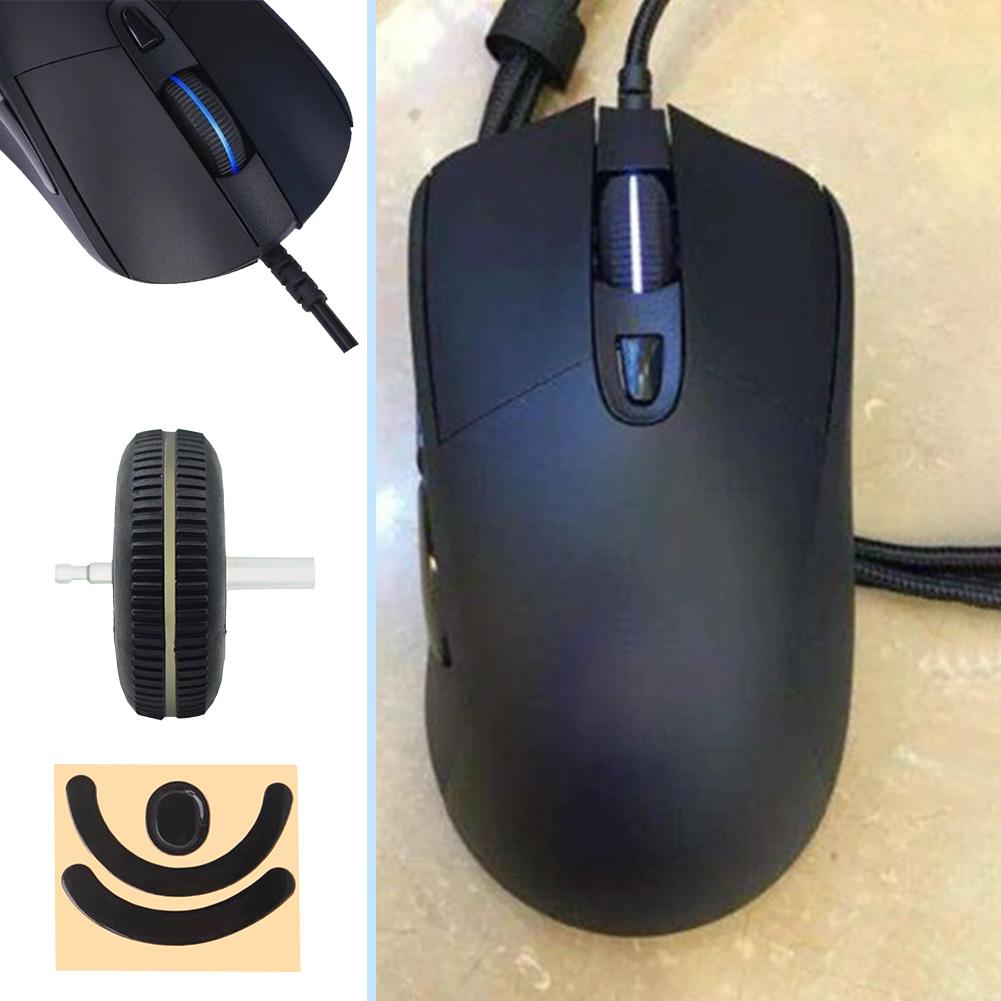 Mausrad mit rutschfesten PTFE-Fußpolstern Ersatz Kunststoff Gummi Mausroller Maus Umlenkrolle für Logitech G403/G603/G703