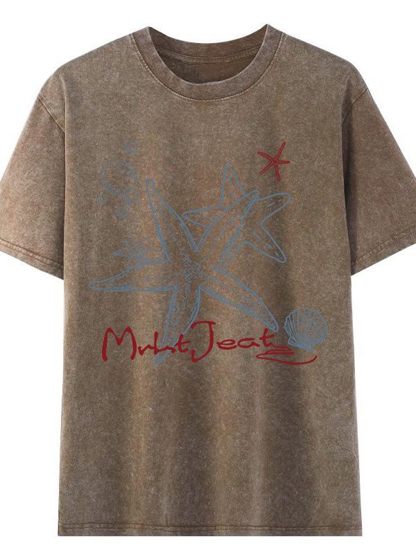 2026 Unisex American-Style Washed Cotton Loose Fit T-Shirt