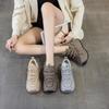 Women's shoes 2026 spring new style height increasing fashionable casual board shoes thick soled dad shoes women