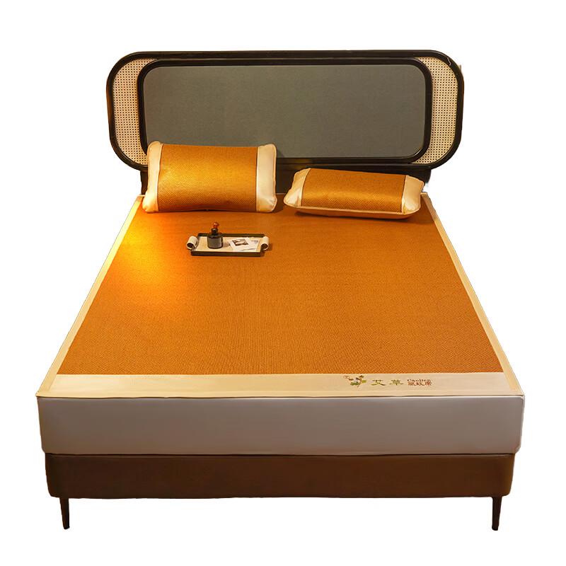 Nanjiren Cooling Embroidered Rattan Mat Set
