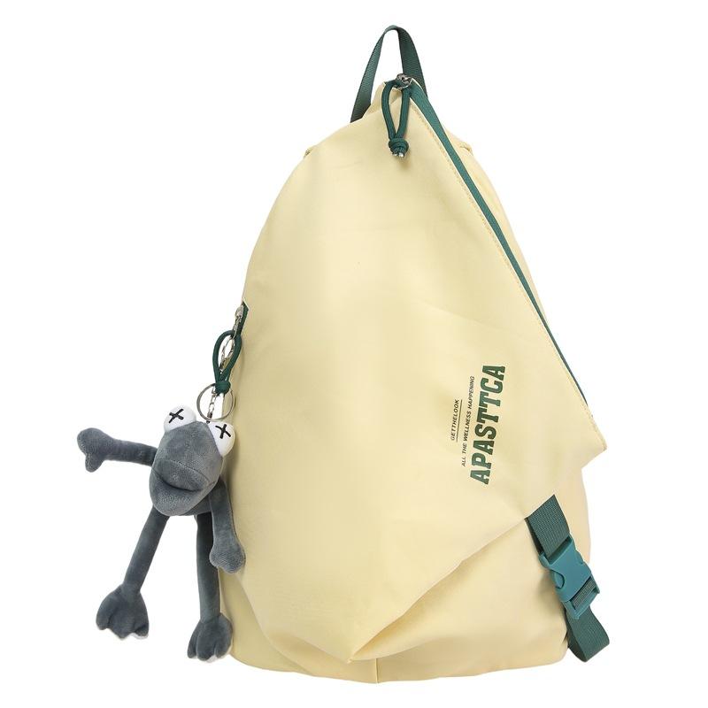 

2025 Outdoor Travel Camping Functional Folding Backpack Korean Fashion Man Woman Watewrproof Laptop Bags Sport Casual School Bag жовтий