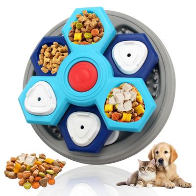 Cross-Border Three-Layer Slow Feeder Rotating Puzzle Bowl for Cats and Dogs
