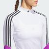 Adidas Jay3lle Striped Slim Fit Long Sleeve T-Shirt Women Tops White IT0872