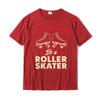 Funny Roller Skating Dont Be A Hater Be A Roller Skater TShirt Discount Mens Tshirts Cotton Tops Shirt Custom