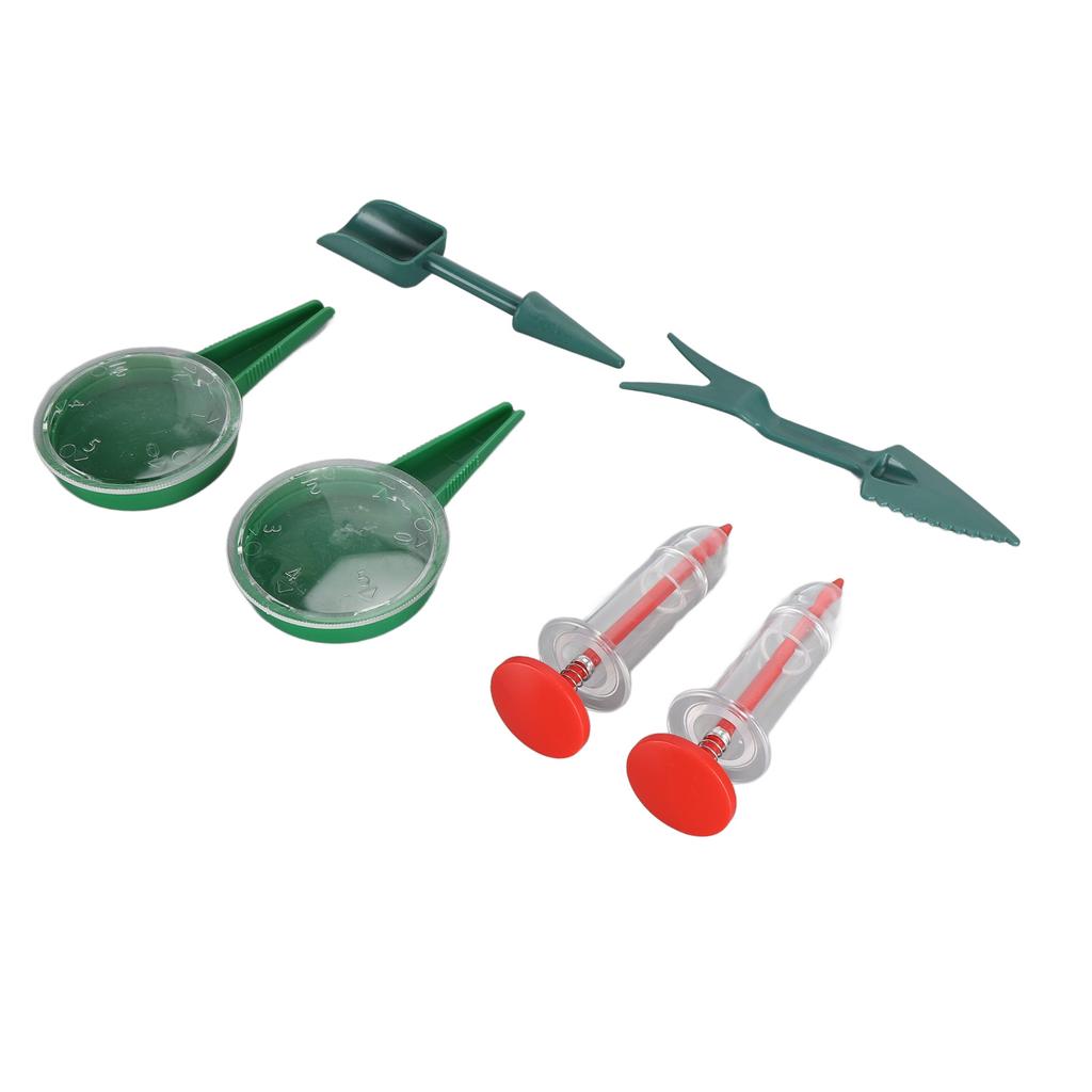 6PCS Mini Seeder Manual Handheld Sowing Seeder Adjustable Portable Seeder Tool Set for Gardening