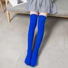 Women Skid-proof Knee Socks Winter Warm Comfortable Soft White Black Student Stockings Velvet Lengthening for Ladies