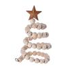 Adjustable and Stretchable Beaded Christmas Tree Model Decoration, with Star Top Decoration, Christmas and New Year Gifts