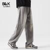 Baleno S&K Men's Lyocell Loose Straight Casual Pants