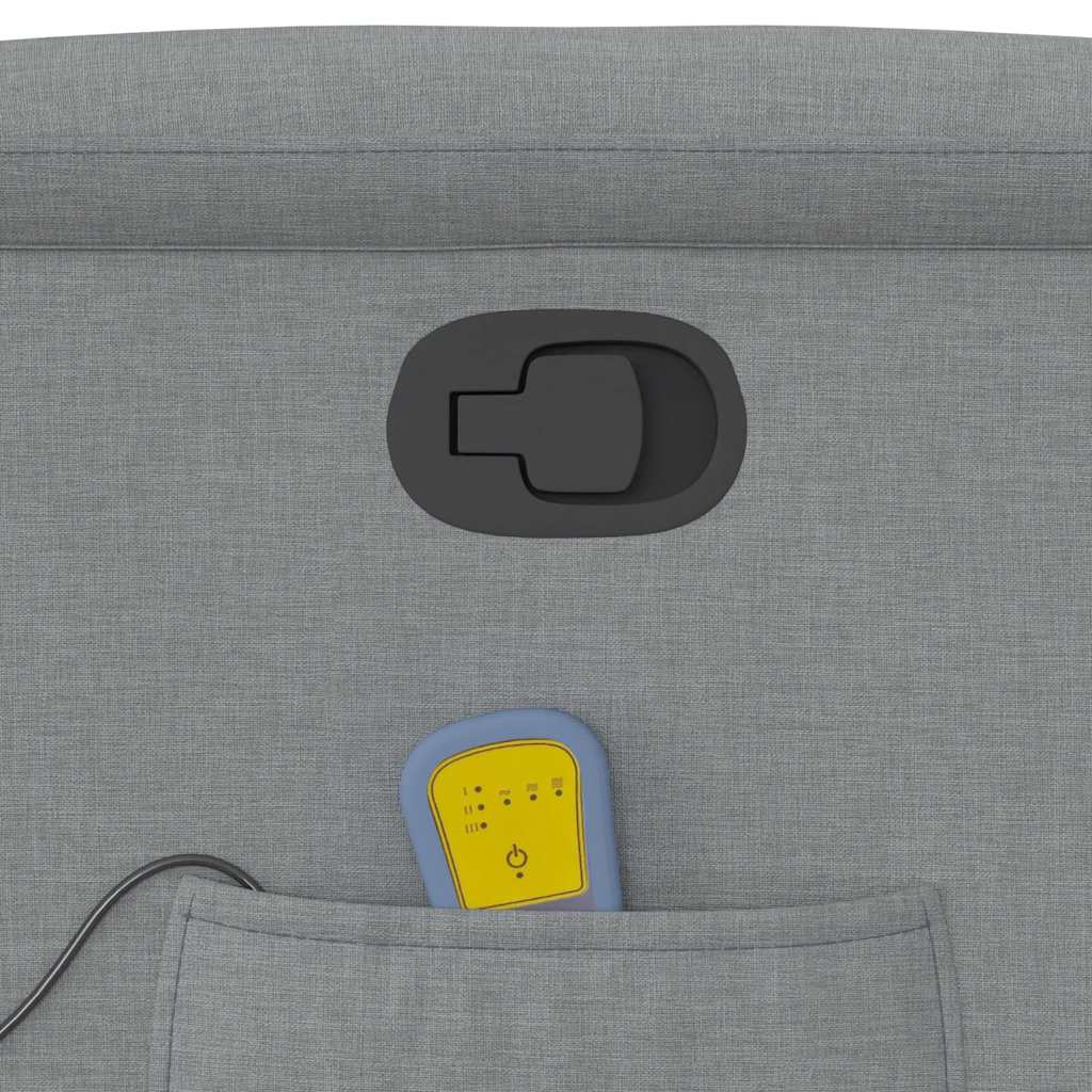 Massage Chair Light Grey Fabric