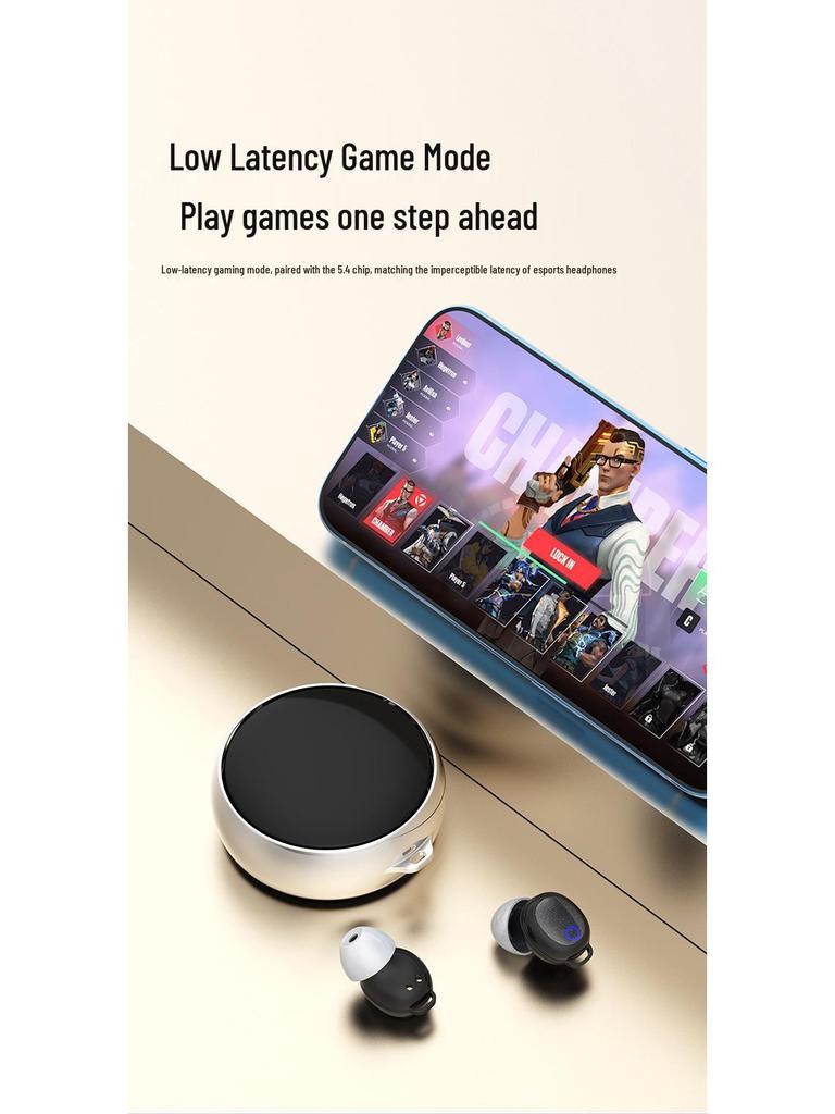 AI-KJ 5.4 Mini Sleep Bluetooth Earbuds, 7-Level Waterproof, Universal Fit