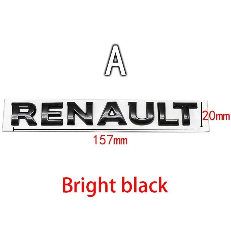 

Колпаки на колеса для Renault Megane 2 3 4 RS Grand Scenic Clio Captur Duster Trafic Logan 3D ABS Автомобильный Буквенный Задний багажник Значок эмблема чёрный