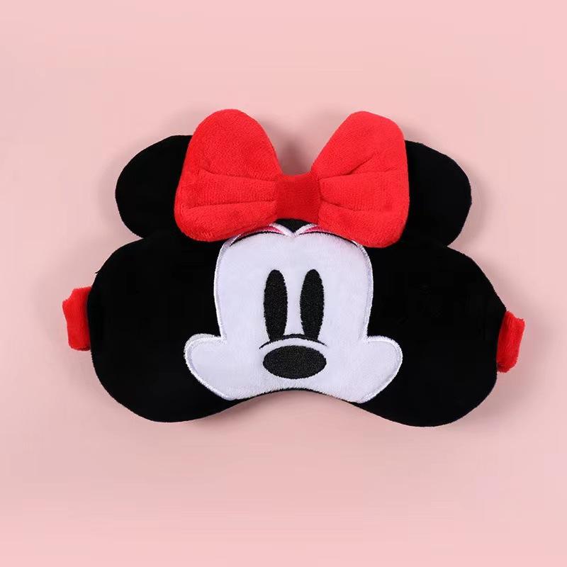 Mickey Mouse Eyeshade Anime Figure Soft Plush Stuffed Sleeping Eye Mask Cover Minnie Cute Shade Travel Sleep Cartoon Gift