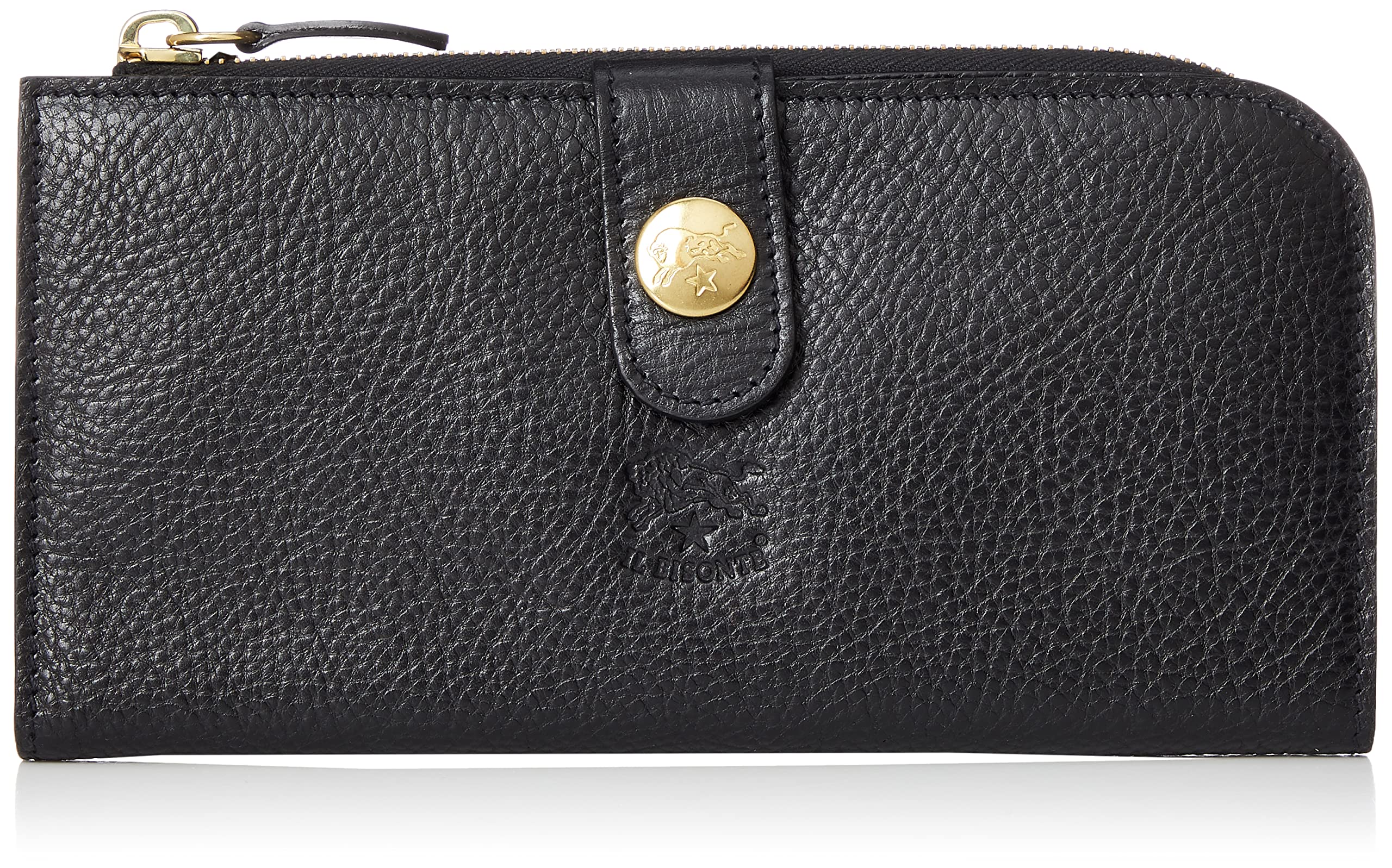 

Round zipper wallet SCW011 NERO [Il Bisonte] [item]