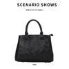 Leather Women's Bag Crossbody High Sense Montaigne Handbag Small Bag First Layer Cowhide Camellia Crossbody Shoulder Bag