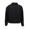Women's Fashionable, Elegant, -color, Long-sleeved, Short Woolen Coat With A Turned-up Collar