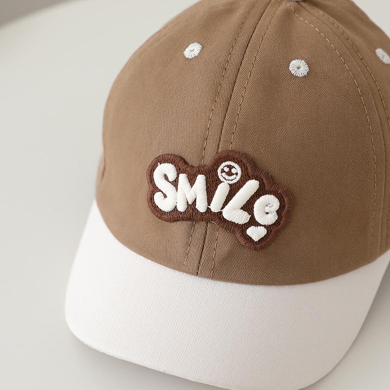 2026 Spring Korean Style Color Block Children's Sun Protection Baseball Cap - Unisex Duckbill Design