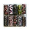 Stripe Pattern Nail Foils Leopard Print Nail Decals Fashion Nail Stickers  Nail Decoration