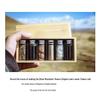 Agarwood Travel Bottle Set: Creative Gift with Wooden Box, Aluminum Lid & Wood Stopper.