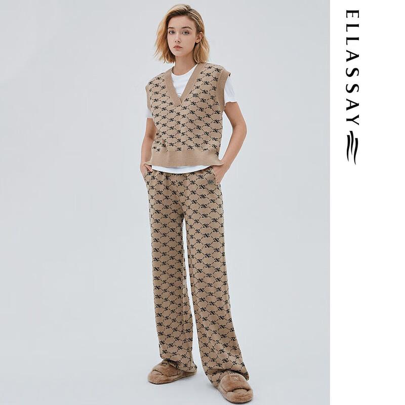 

ELLASSAY Женские ретро повседневные брюки из смесовой шерсти L