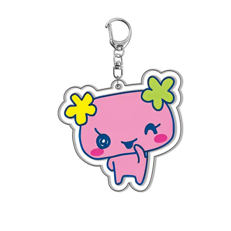 Acrylic Gogo Tamago Q Version Mobile Phone Chain Mametchi Kuchipatchi Mimitchi Gozarutchi Key Chain Cell Phone Pendant Gifts