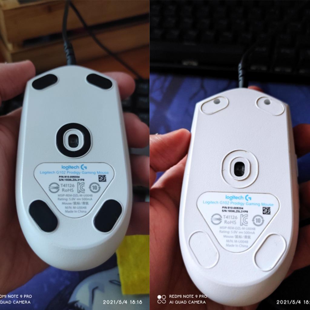 Curve Edge Mouse Feet Mouse Skates For - G102 G PRO Wired Mouse 1 Set 0.6mm Thickness