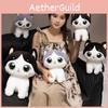 Adorable Doudou Cat Plush Pillow Doll Soft Pp Cotton Stuffed Toy For Kids