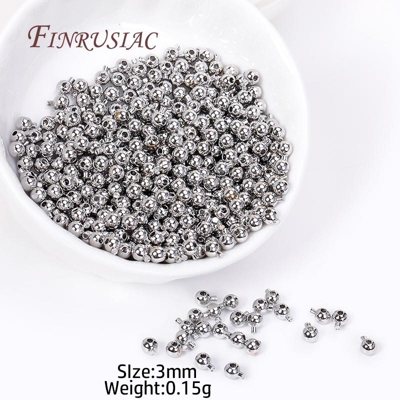 Supplies For Jewellery 18K Gold Plated Ball End Cap for Memory Wire, Positioning Clasp For DIY Jewelry Making Accessories