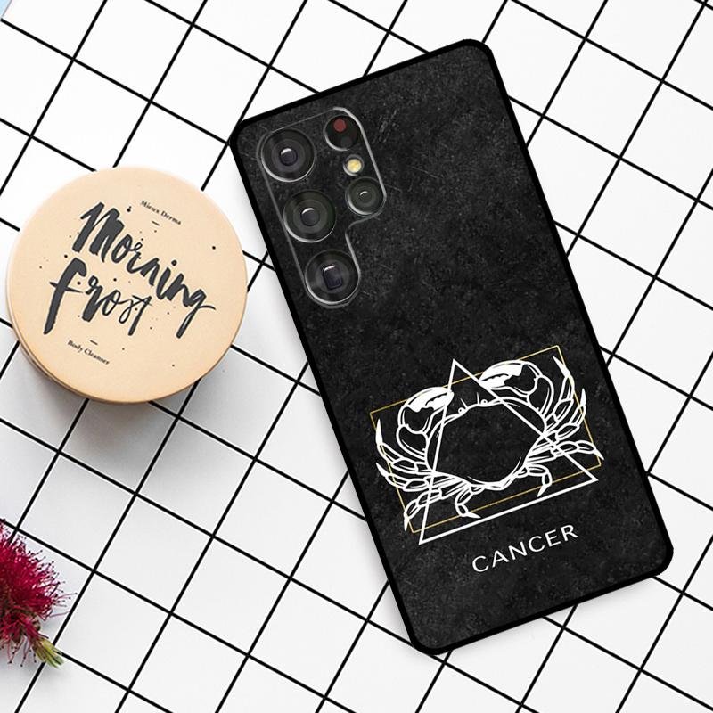 Zodiac Constellation Case For Samsung Galaxy S25 Ultra S23 S22 S21 S20 S24 Ultra S9 S10 Plus S25 FE Phone Cover