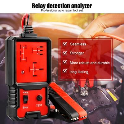 Tester automobilových relé 12V Elektronický tester automobilových relé Univerzální pro automatickou kontrolu baterie Diagnostický nástroj analyzátoru alternátoru