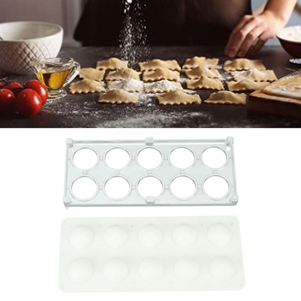 Ravioli Maker Press 10 Holes Iron ABS     Ravioli Maker for Home Dumpling Making