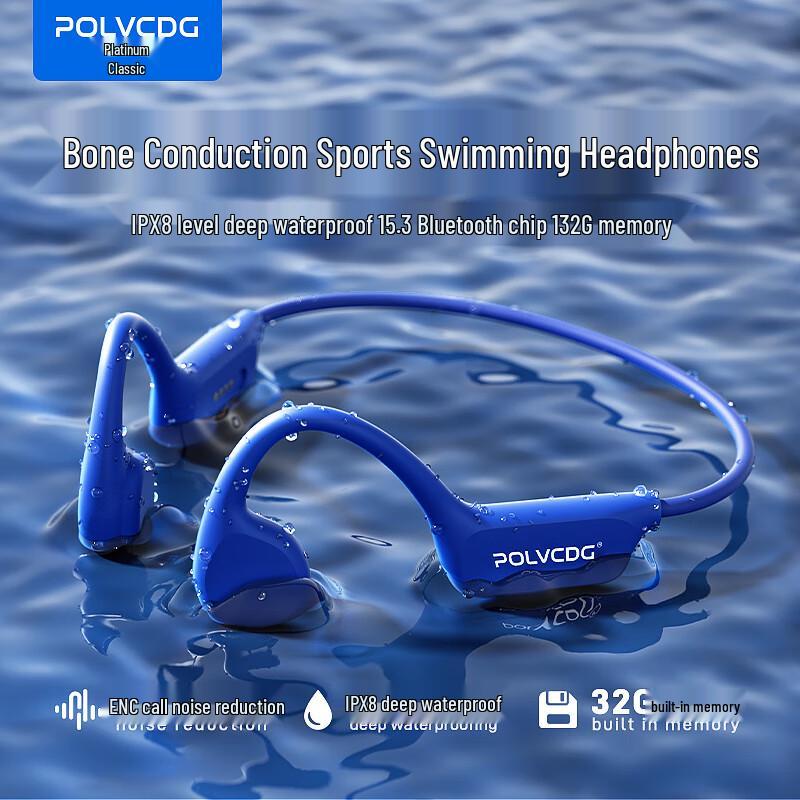 Bodian X7 Bone Conduction Wireless Bluetooth Sports & Swimming Headphones